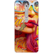 Чехол Uprint Nokia 6 2018 Yellow Girl Pop Art