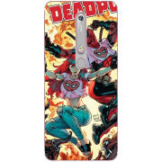 Чехол Uprint Nokia 6 2018 Deadpool and Mary Jane