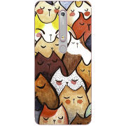 Чехол Uprint Nokia 6 2018 Sleepy Cats