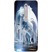 Чехол Uprint Nokia 6 2018 White Horse
