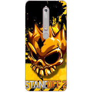 Чехол Uprint Nokia 6 2018 StandOff 2 gold