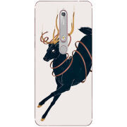 Чехол Uprint Nokia 6 2018 Black Deer