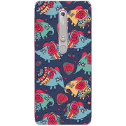 Чехол Uprint Nokia 6 2018 Flying Elephants