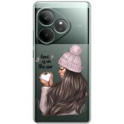 Прозорий чохол BoxFace Realme GT 6 love is in the air