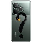 Прозорий чохол BoxFace Realme GT 6 Swan question