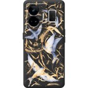 Чорний чохол BoxFace Realme GT3 Ластівки