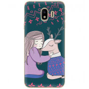 Чехол U-print Samsung J400 Galaxy J4 2018 Girl and deer
