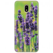 Чехол U-print Samsung J400 Galaxy J4 2018 Green Lavender