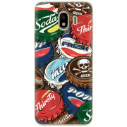 Чехол U-print Samsung J400 Galaxy J4 2018 Drink Lids