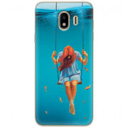 Чехол U-print Samsung J400 Galaxy J4 2018 Girl In The Sea