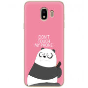 Чехол U-print Samsung J400 Galaxy J4 2018 Dont Touch My Phone Panda