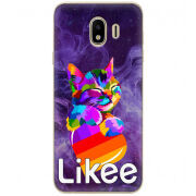 Чехол U-print Samsung J400 Galaxy J4 2018 Likee Cat