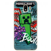 Чехол U-print Samsung J400 Galaxy J4 2018 Minecraft Graffiti