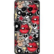 Чорний чохол BoxFace Realme 13 Pro Plus Rock Graffiti