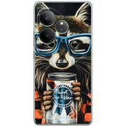 Чохол BoxFace Realme GT Neo 6 Енот с банкой