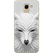 Чехол U-print Samsung J600 Galaxy J6 2018 White Wolf