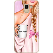 Чехол U-print Samsung J600 Galaxy J6 2018 Morning Coffee