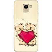 Чехол U-print Samsung J600 Galaxy J6 2018 Teddy Bear Love