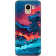 Чехол U-print Samsung J600 Galaxy J6 2018 Thunderclouds