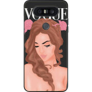 Чехол U-print LG Q8 Fashion Girl