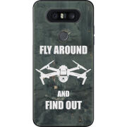 Чехол U-print LG Q8 Дрон Fly Around