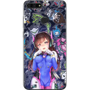 Чехол U-print Honor 7c Overwatch D.VA