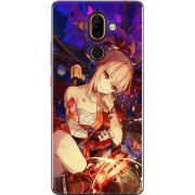 Чехол U-print Nokia 7 Plus Genshin Ёимия с огоньком