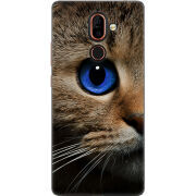 Чехол U-print Nokia 7 Plus Cat's Eye