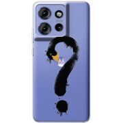 Прозорий чохол BoxFace Motorola Edge 50 Swan question