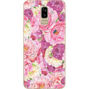 Чехол U-print Samsung J810 Galaxy J8 2018 Pink Peonies