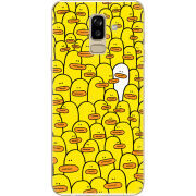 Чехол U-print Samsung J810 Galaxy J8 2018 Yellow Ducklings