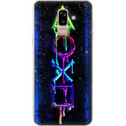Чехол U-print Samsung J810 Galaxy J8 2018 Graffiti symbols