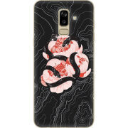 Чехол U-print Samsung J810 Galaxy J8 2018 Snake Rose