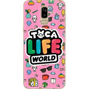 Чехол U-print Samsung J810 Galaxy J8 2018 Toca Boca Life World
