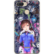 Чехол U-print Xiaomi Redmi 6 Overwatch D.VA