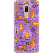 Чехол U-print Meizu M6T Yoga Cat