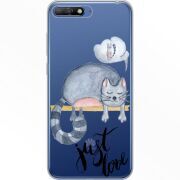 Прозрачный чехол Uprint Huawei Y6 2018 Just Love