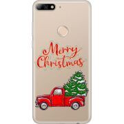 Прозрачный чехол Uprint Huawei Y7 Prime 2018 / Honor 7C Pro Holiday Car
