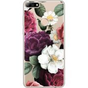 Прозрачный чехол Uprint Huawei Y7 Prime 2018 / Honor 7C Pro Floral Dark Dreams