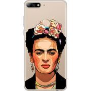 Прозрачный чехол Uprint Huawei Y7 Prime 2018 / Honor 7C Pro Фрида Кало