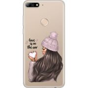 Прозрачный чехол Uprint Huawei Y7 Prime 2018 / Honor 7C Pro love is in the air