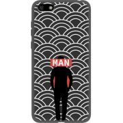 Черный чехол Uprint Huawei Y5 2018 / Honor 7A Man Pattern