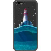 Черный чехол Uprint Huawei Y5 2018 / Honor 7A Lighthouse
