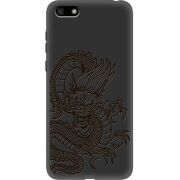 Черный чехол Uprint Huawei Y5 2018 / Honor 7A Chinese Dragon