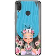 Прозрачный чехол Uprint Huawei P Smart Plus Blue Hair