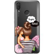 Прозрачный чехол Uprint Huawei P Smart Plus Super Mama and Daughter