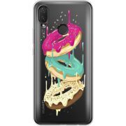 Прозрачный чехол Uprint Huawei P Smart Plus Donuts