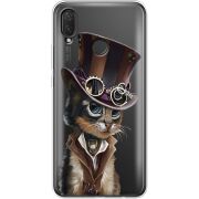 Прозрачный чехол Uprint Huawei P Smart Plus Steampunk Cat