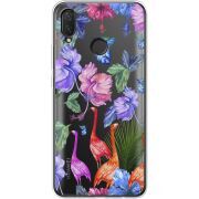 Прозрачный чехол Uprint Huawei P Smart Plus Flamingo