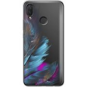 Прозрачный чехол Uprint Huawei P Smart Plus Feathers